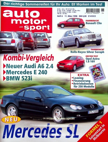 Deckblatt Auto Motor und Sport (06/1998)